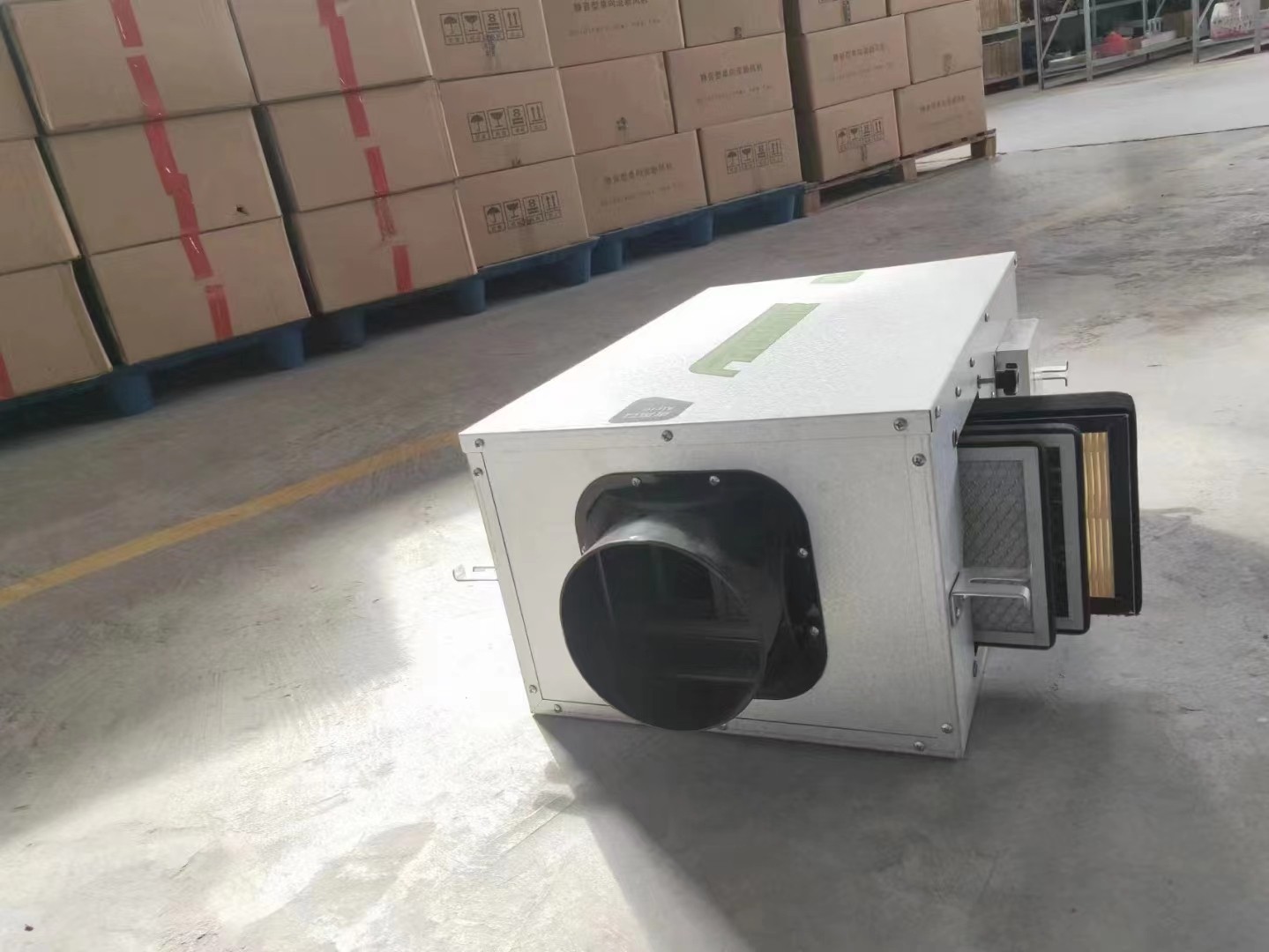 單向流新風機的組成部分